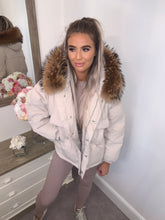 Load image into Gallery viewer, Amberley Oversized Fur Hood Coat

